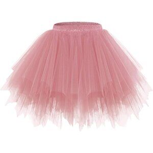 Women's Tutu Skirt Polyester Vintage 50s Flared Ballet Cosplay Party